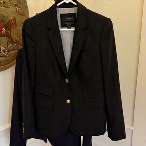 J. Crew Schoolboy blazer black with gold buttons size 4